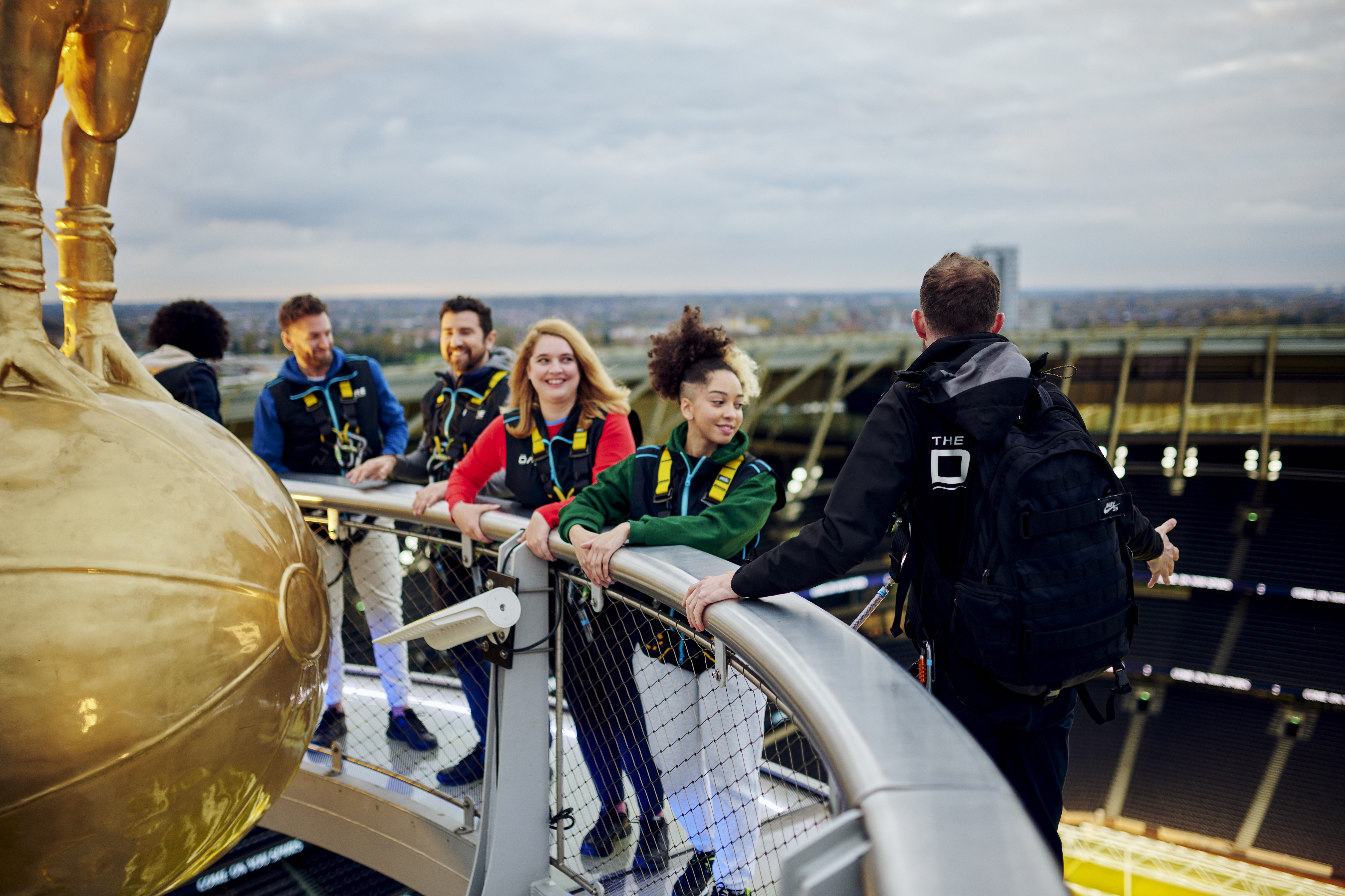 Group of friends at Dare Skywalk experience