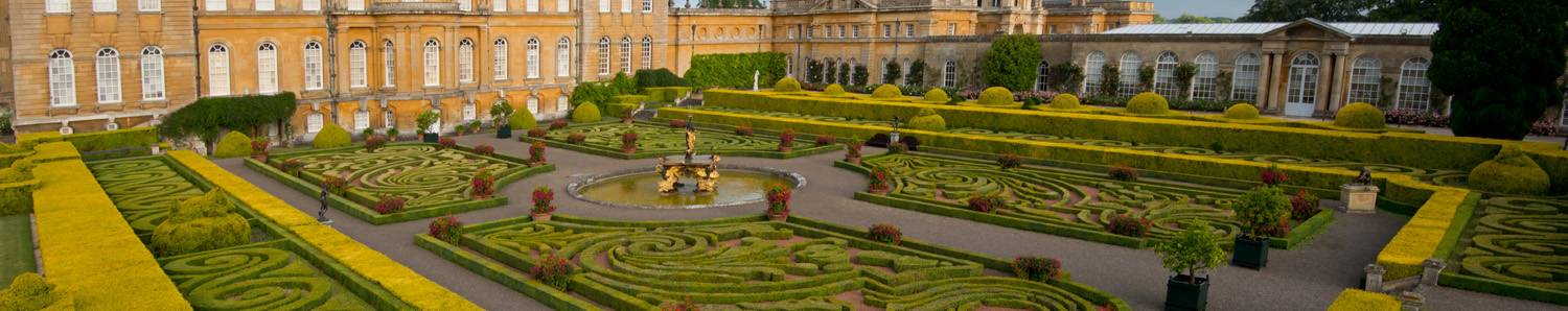Blenheim Palace - Oxfordshire - Italian Garden (c) VisitEngland 1500x298