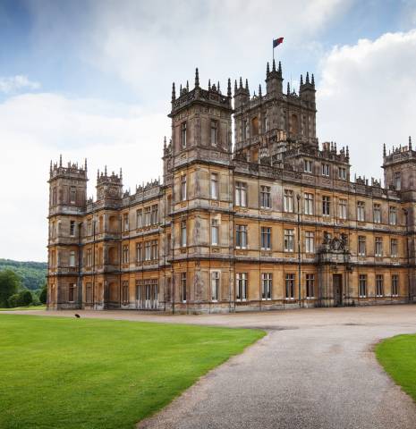 Highclere Castle, the main filming location for Downton Abbey.