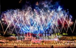 Kynren Show - fireworks above peformance 