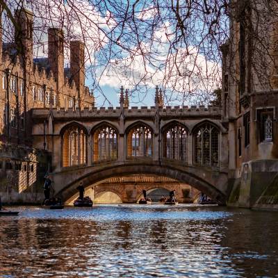 This bridge across the River Cam between the St John's College's Third Court and New Court