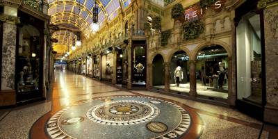 The stunning Victoria Quarter in Leeds, Yorkshire.