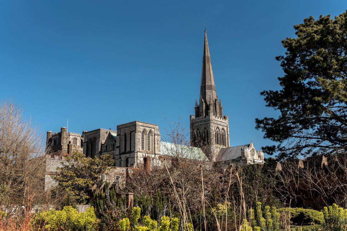 Chichester Cathedral and gardens