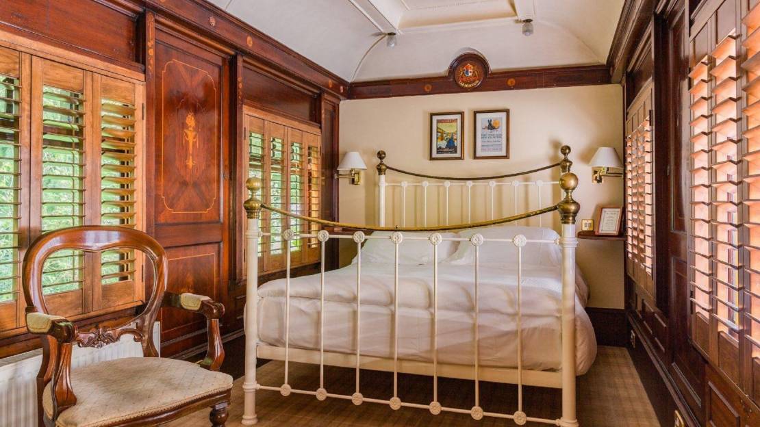 King bedroom at The Old Railway Station