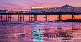 Brighton Pier at sunset