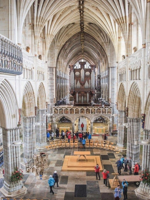 Inside view of beautiful cathedral