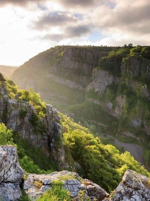 The view from Gorge Walk at Cheddar Gorge, Somerset