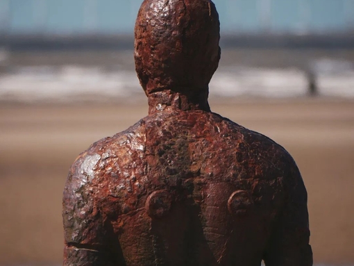 Anthony Gormley Sculpture "Another Place" at Crosby Beach