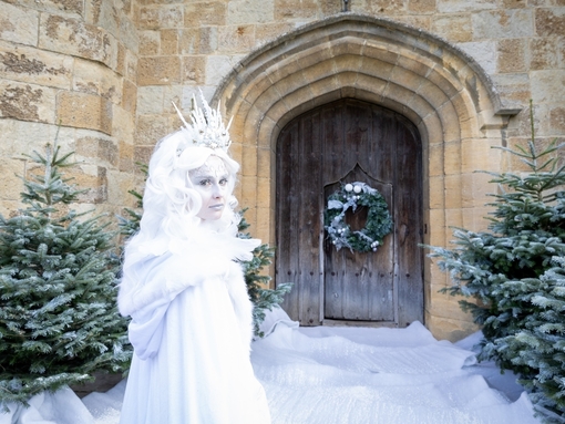 The White Witch outside Leeds Castle as part of A Narnia Christmas at the Castle