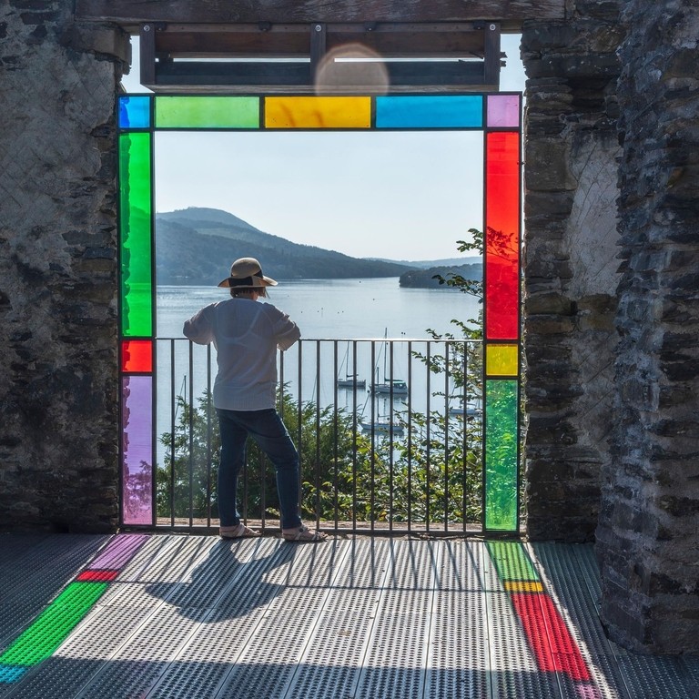 Claife viewing station on the western shore of Lake Windermere.