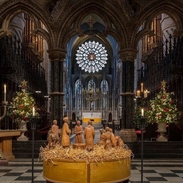 Durham Castle during Christmas